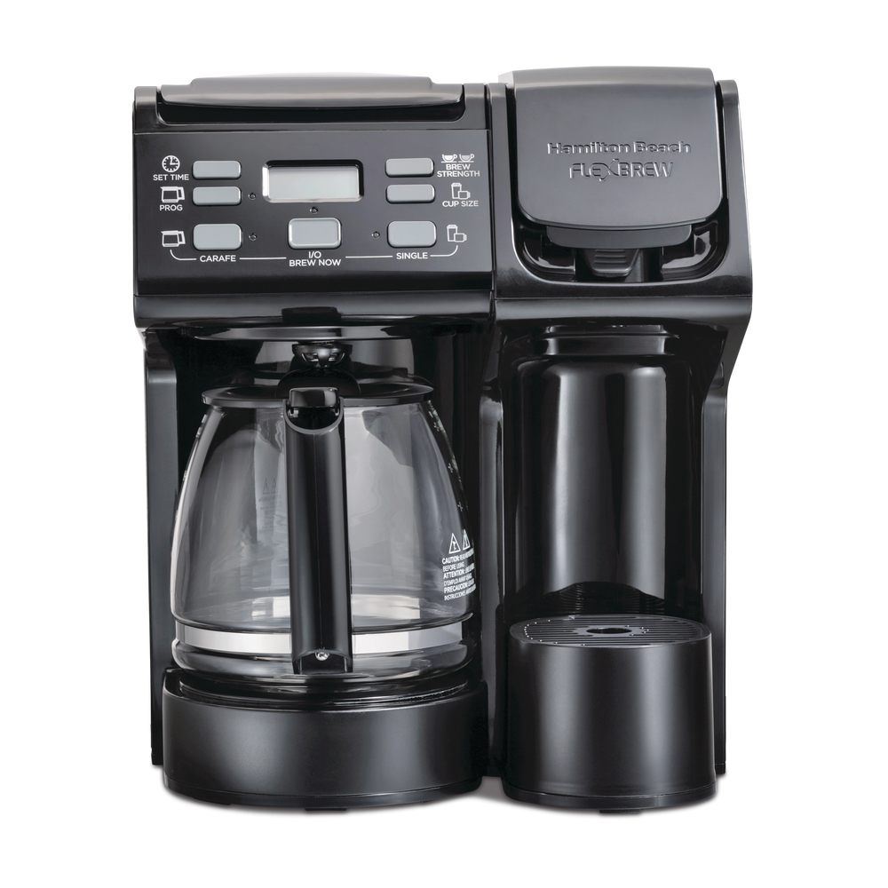 Cafeti Re Programmable Hamilton Beach Flexbrew Md Avec Carafe En Verre