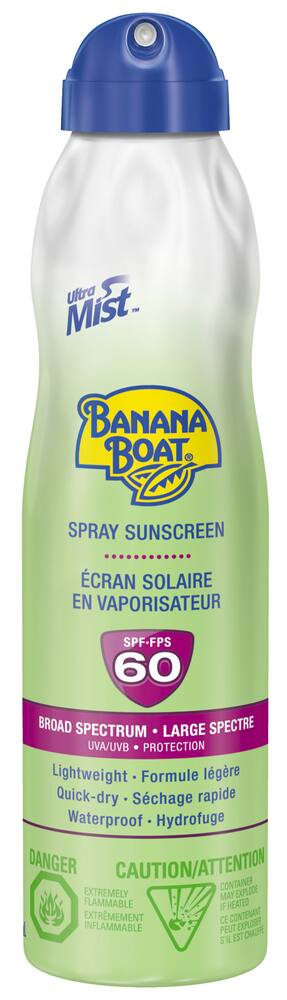 Banana Boat Ultra Mist Defense Spray Sunscreen Canadian Tire