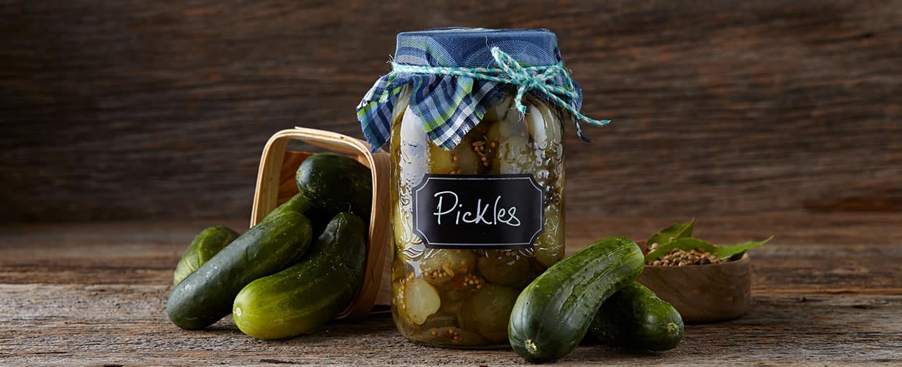 Summer canning aspot pickles