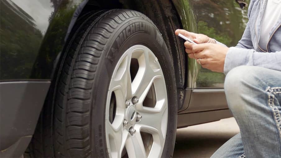 How to check your tire tread depth step 1