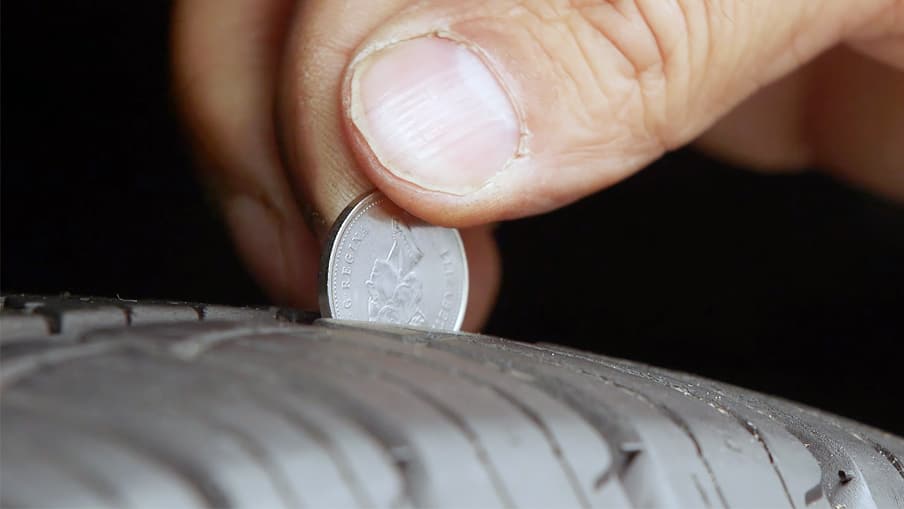 How to check your tire tread depth step 6