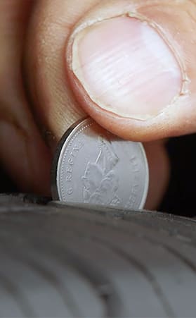 How to check your tire tread depth Image