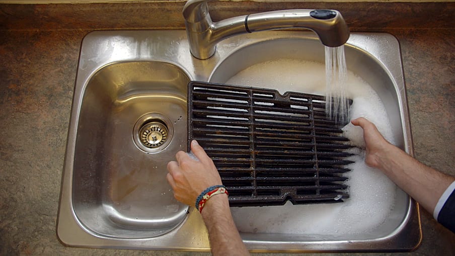 wash cooking grate