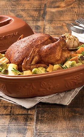 How to make roast chicken in a clay roaster