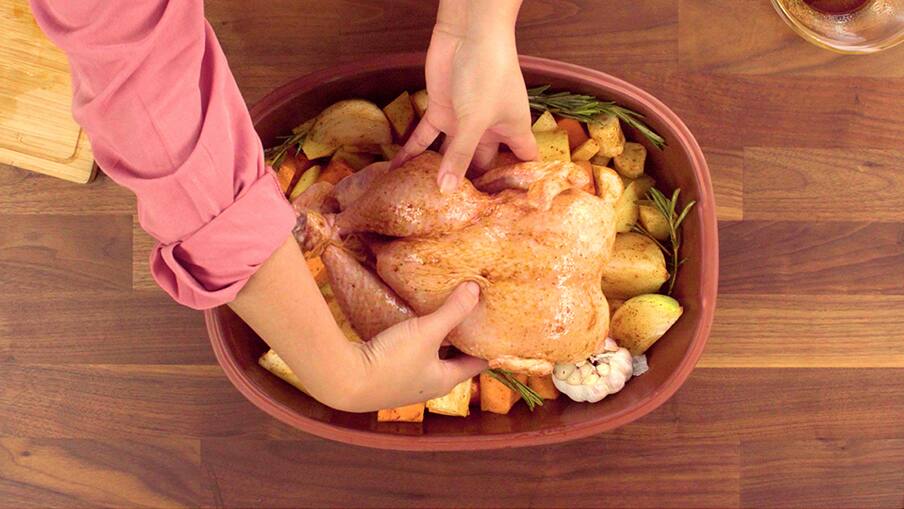 how to roast chicken in clay step6