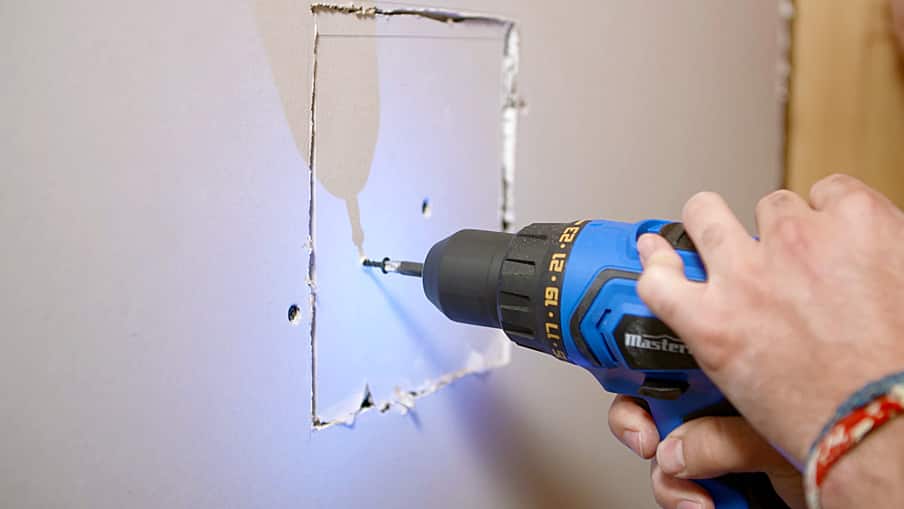 how to patch a drywall step 7