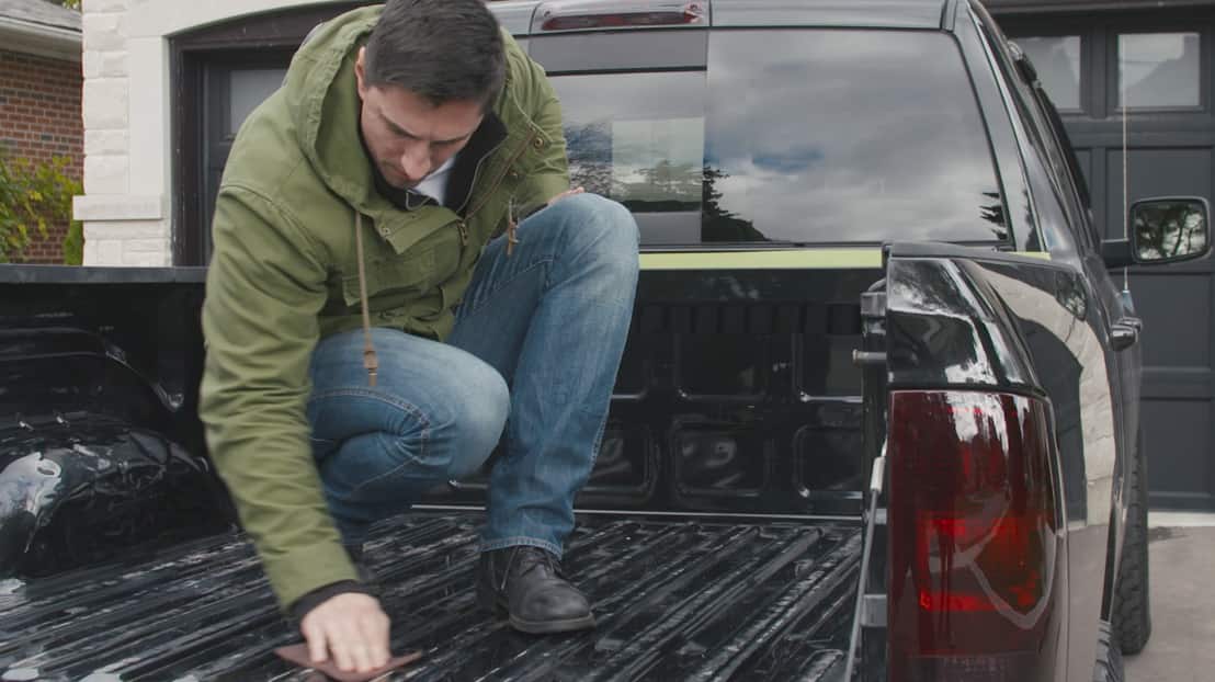 step-4 scuff all areas of truck bed and tail gate