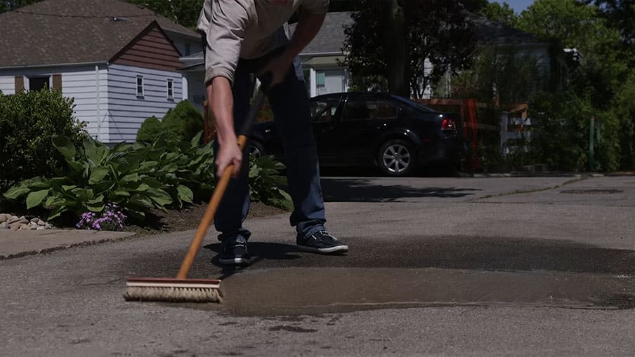 small projects 2015 remove stains from driveway step6