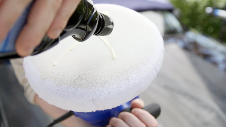 How to wax your car using a polisher Step 9
