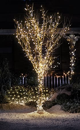 Comment envelopper un arbre de lumières de Noël