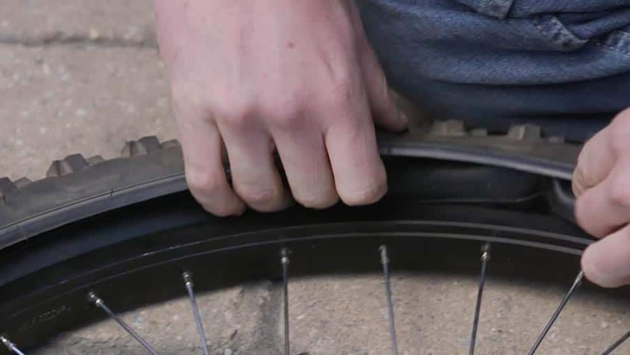 How to change a bike tire banner Step9