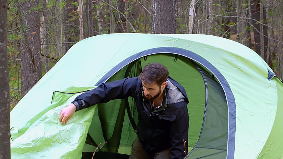 reduce condensation in a camp tent step1