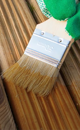 How to stain a deck