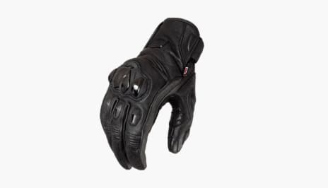 A pair of motocross gloves.
