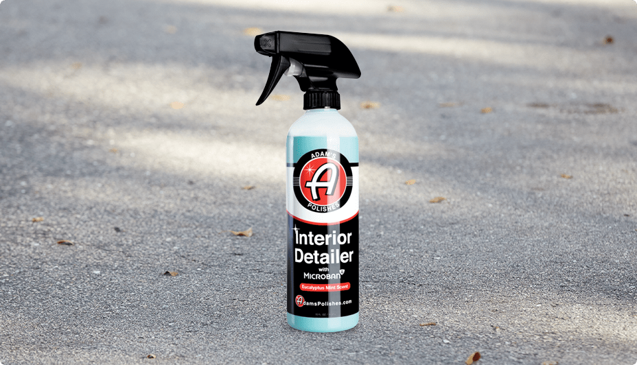 Spray bottle of Adam’s interior detailer.