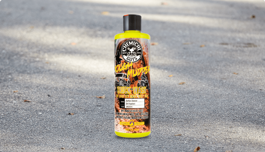 Bottle of Chemical Guys tough mudder truck & atv wash.