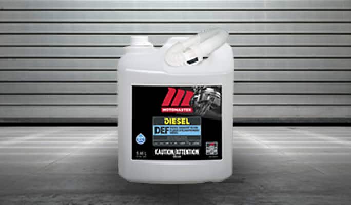 A container of MotoMaster Diesel Exhaust Fluid