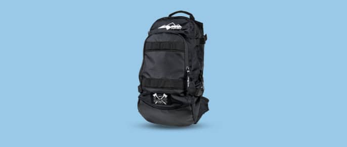 An HMK Cascade Backpack in black.