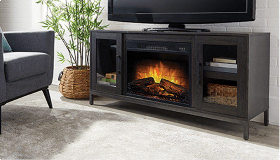  CANVAS Canmore Media Console Electric Fireplace.