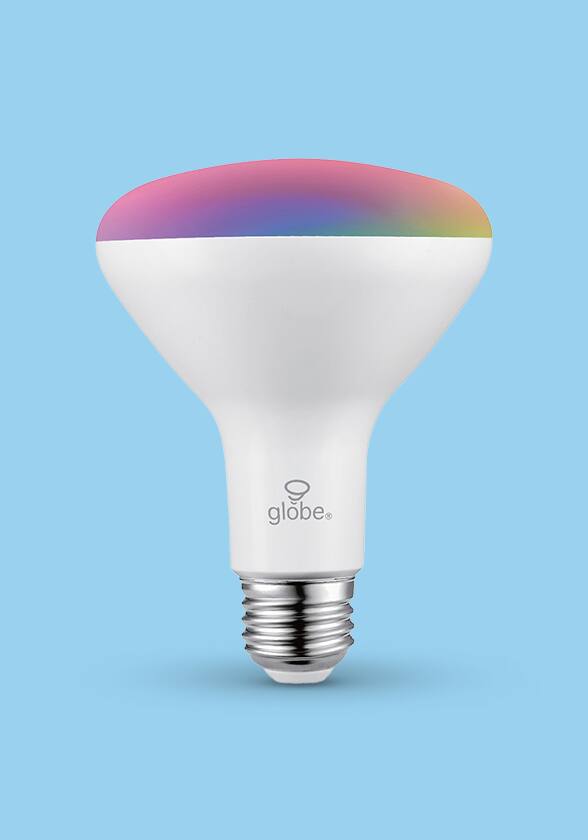 Globe multi-colour LED smart bulb.