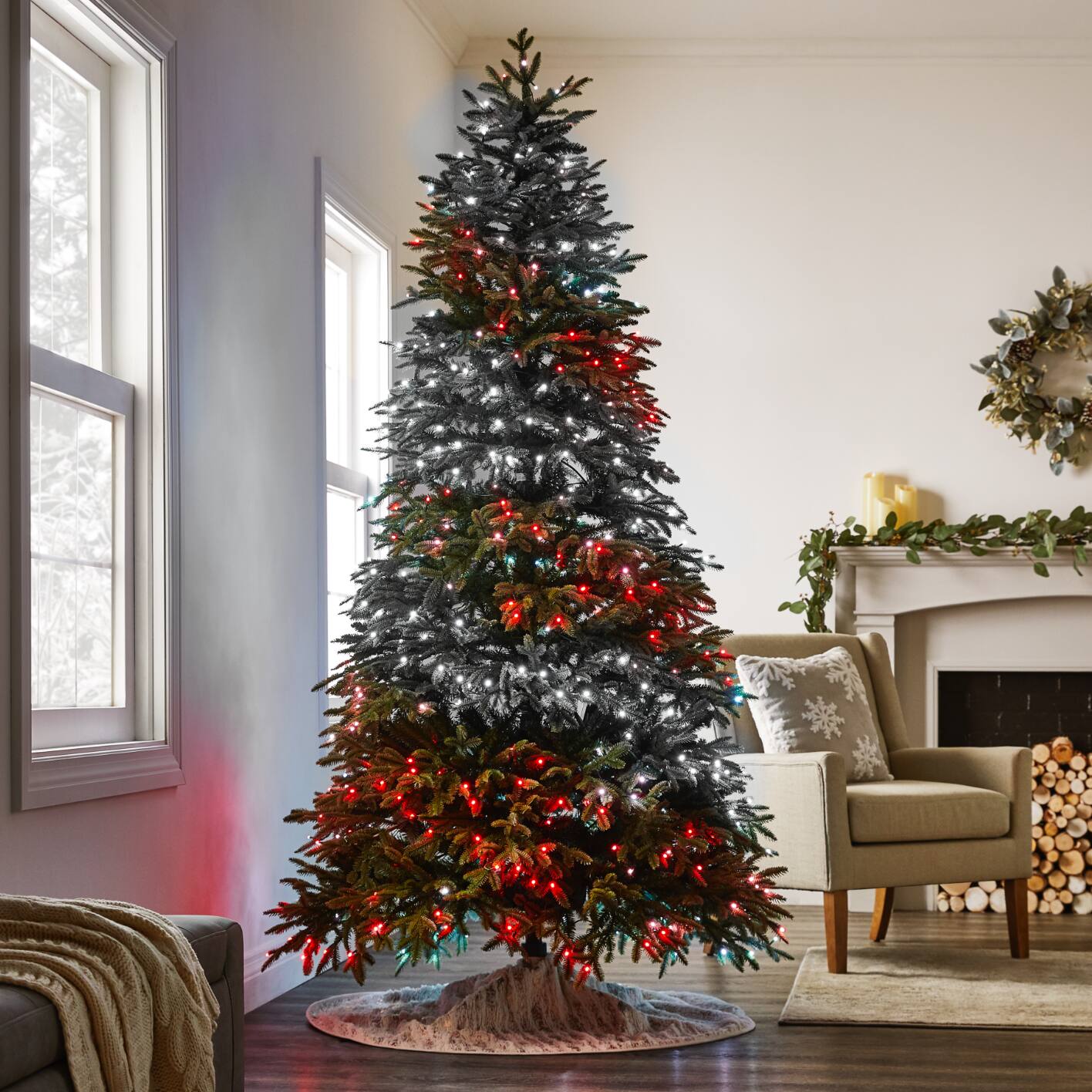NOMA ADVANCED AURORA MUSIC & LIGHT SHOW CHRISTMAS TREE, 7.5-FT 