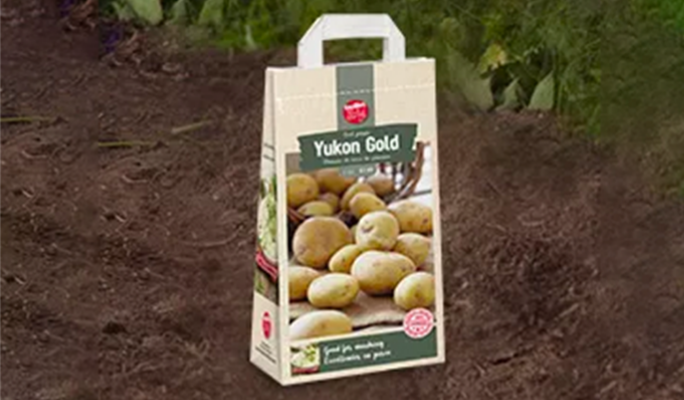 Yukon Gold package with potatoes 