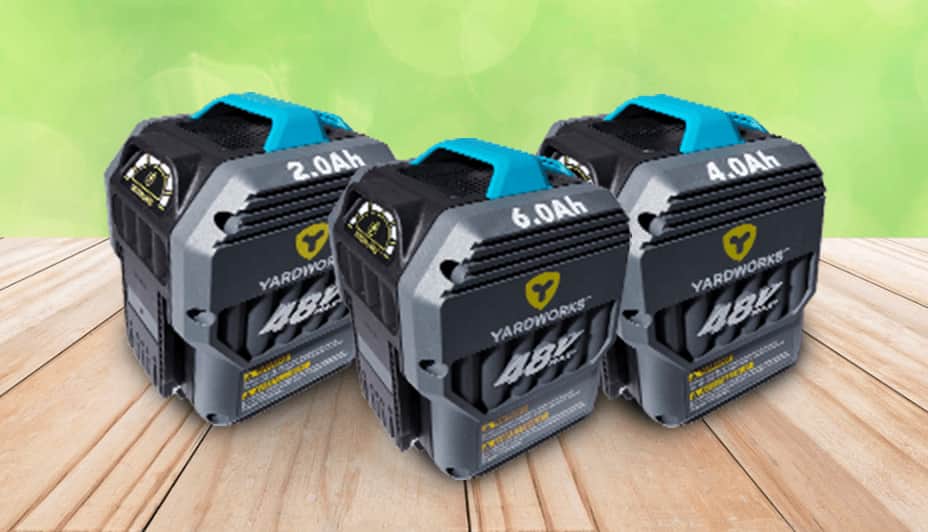 Batteries d'outils électriques Yardworks, 48 volts max