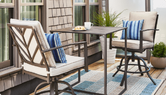 A Fairview patio dining set.