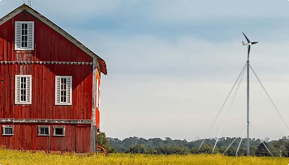 Coleman 400W Wind Turbine on a farm