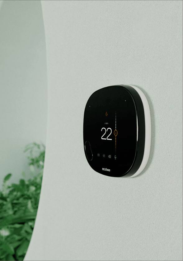 Thermostat intelligent mural