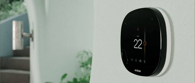 Thermostat intelligent mural