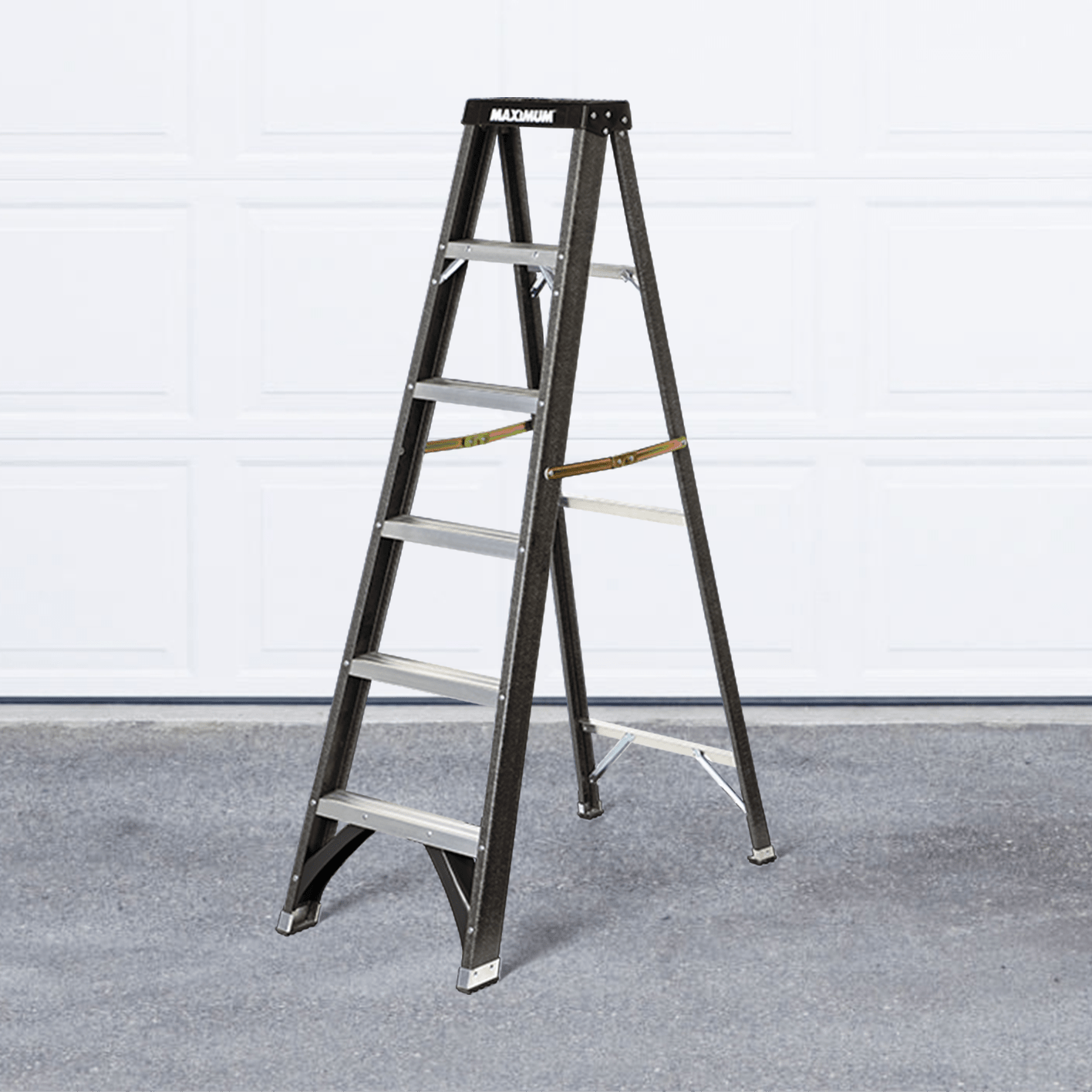 Maximum brand ladder set up outdoors