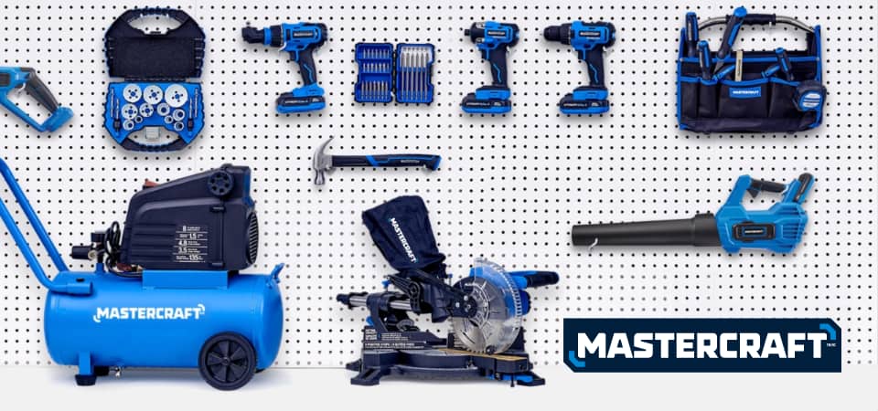 Mastercraft indoor and outdoor equipment, tools and accessories.