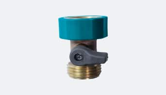 Blue garden hose connector