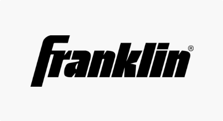 The Franklin Sports logo: A “FRANKLIN” wordmark in black.
