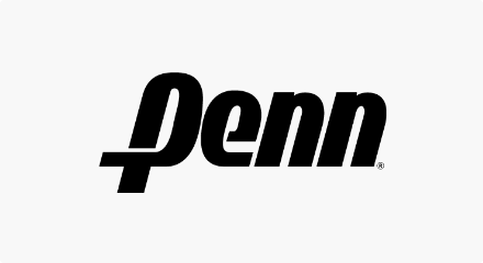Le logo Penn Racquet Sports : Un mot-symbole « PENN » en noir.