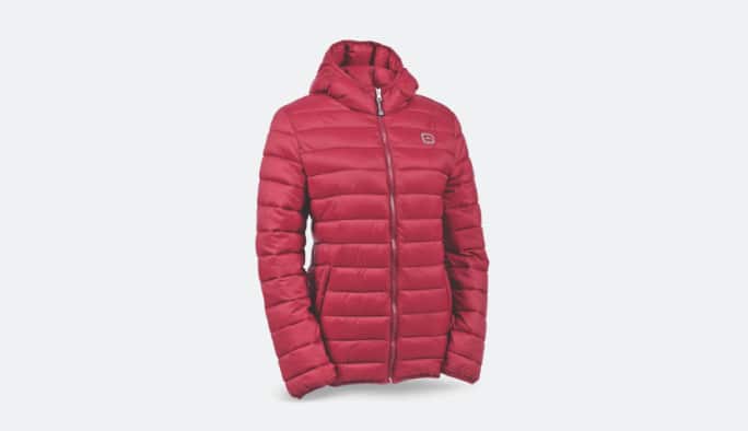 Womens red puffer jacket