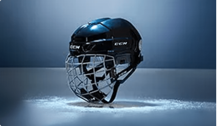 CCM hockey helmet.