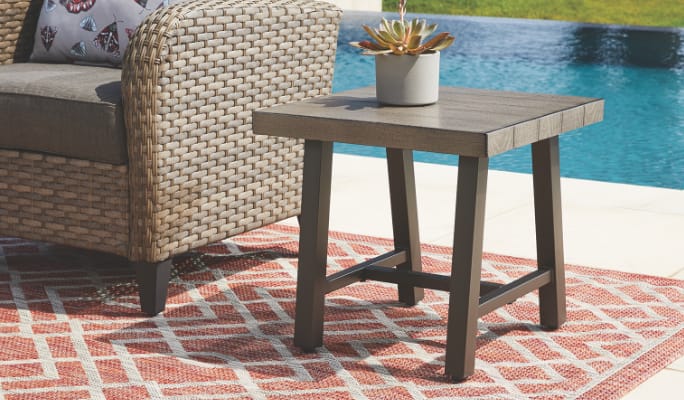 Canvas Breton Patio Side Table