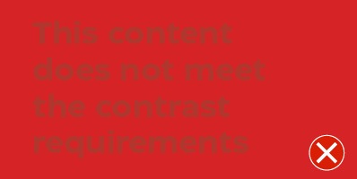 UNACCEPTABLE CONTRAST 