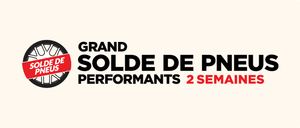 Grand solde sur les pneus performants