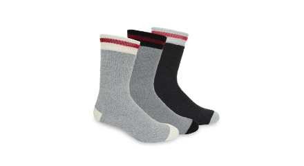 Timberline by Kodiak Men's Thermal Cotton-Blend Socks