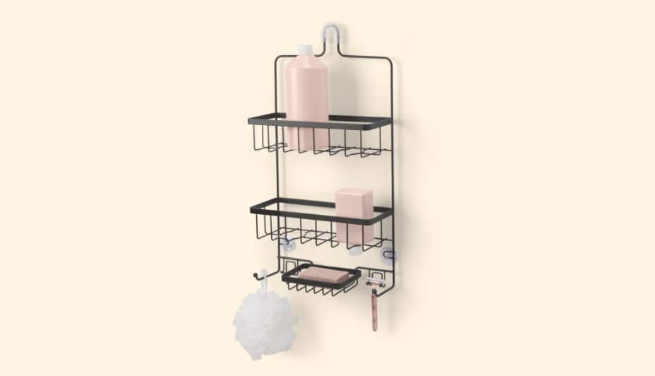 Range-accessoires de bain en fil métallique Type A, noir 