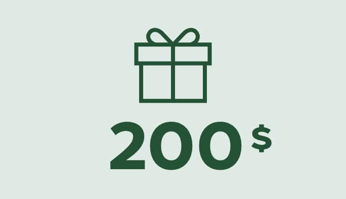 Cadeaux à moins de 200 $