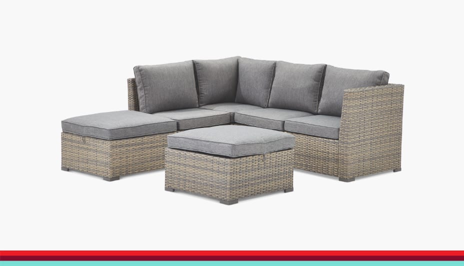 CANVAS Bala Square Outdoor Patio Sectional Set 