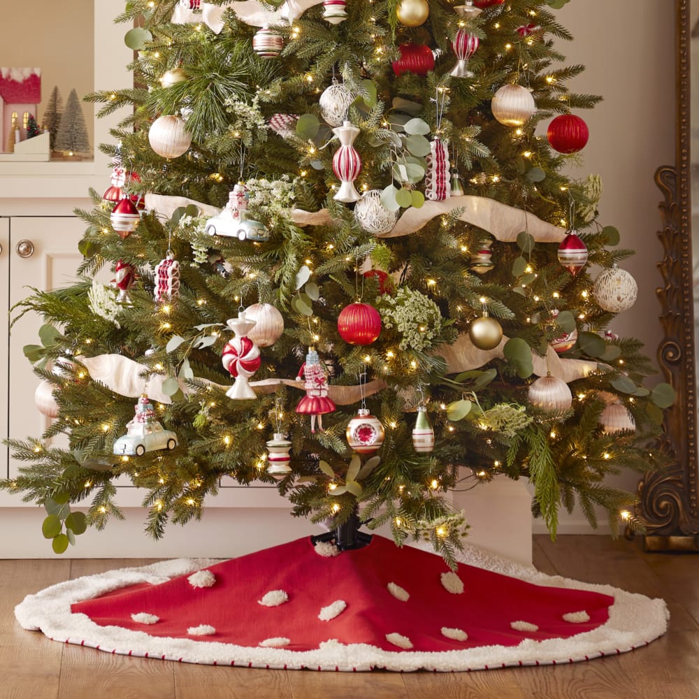 Jillian Harris & CANVAS Reversable Pom-Pom Tree skirt