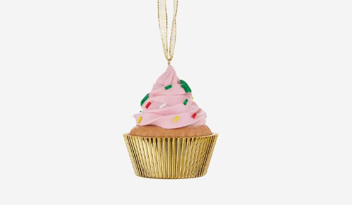 Ornement en forme de petit gâteau CANVAS couleurs vives