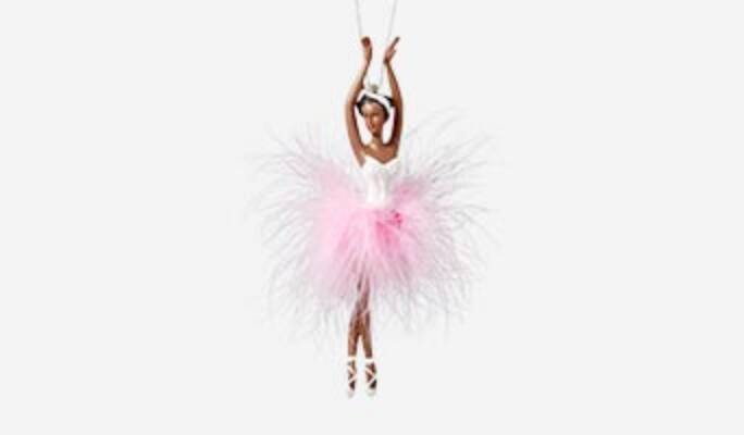 CANVAS Brights pink ballerina ornament