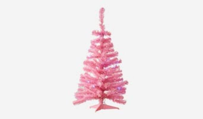 NOMA Brights pink tabletop tree, 3-ft
