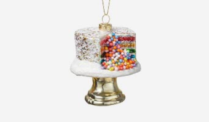 Ornement en forme de gâteau arc-en-ciel CANVAS couleurs vives